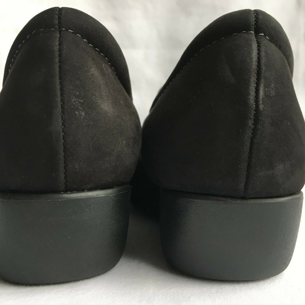 Munro Pia Black Nubuck  Mary Jane Wedge Size 6.5 M - Picture 4 of 8